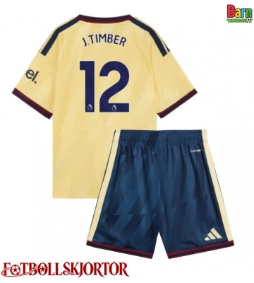 Arsenal Jurrien Timber #12 Tredje Kläder Barn 2026-27 Kortärmad (+ Korta byxor)
